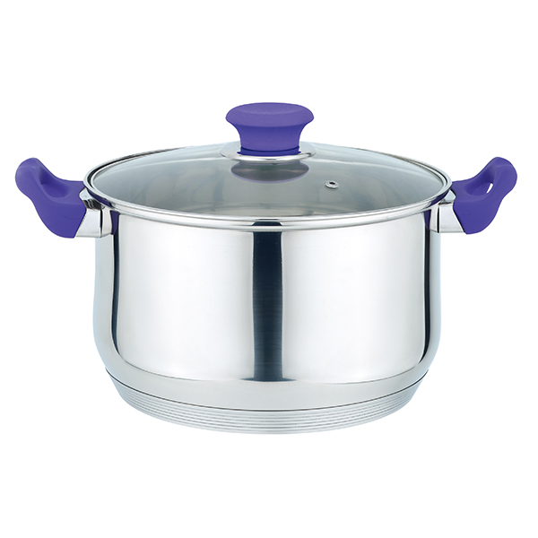 Тенджера MUHLER MR-4676, 26х14 cm, 7 l, лилав - Reno Тенджера MUHLER MR-4676, 26х14 cm, 7 l, лилав