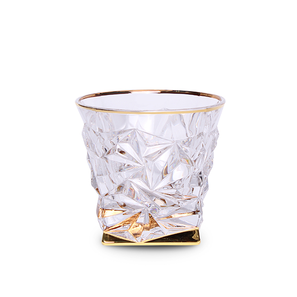 Чаша за уиски Bohemia 1845 Glacier Gold 350ml, 6 броя