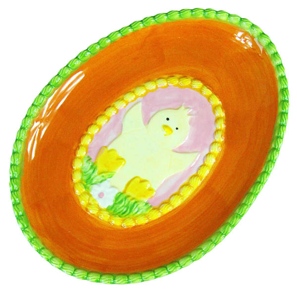Чиния за яйца Chicken, 25 cm, оранж - Reno Чиния за яйца Chicken, 25 cm, оранж