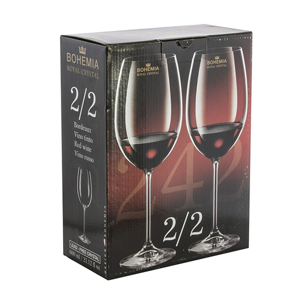 Чаша за вино Bohemia Royal 2 For 2 600ml, 2 броя