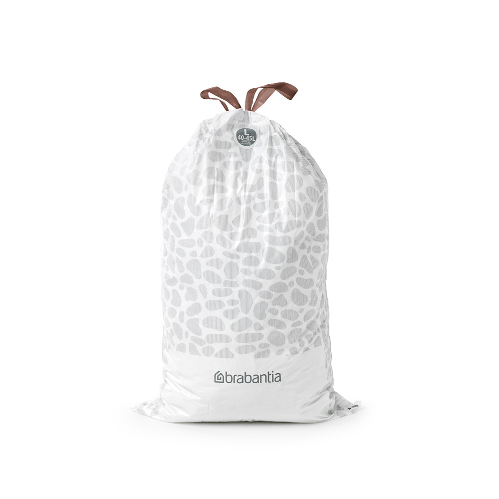 Торба за кош Brabantia размер L, 40-45L, 10 броя, бели