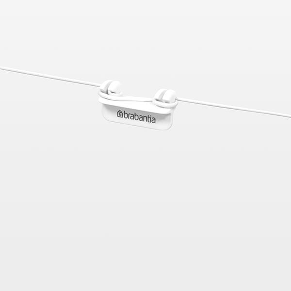 Комплект за простиране Brabantia 12m, въжета и аксесоари, White