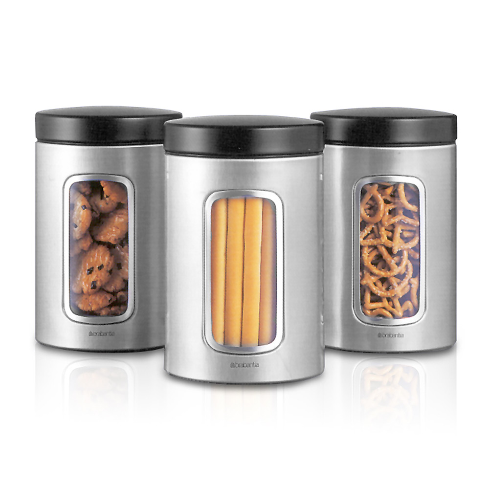 Буркан Brabantia Window 1.4 L, Matt Steel FPP