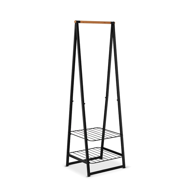 Стойка и сушилник за дрехи Linn, Small - Black - Reno Стойка и сушилник за дрехи Linn, Small - Black