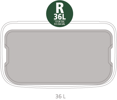 Кош за смет Brabantia Bo Touch 36L, Mineral Concrete Grey