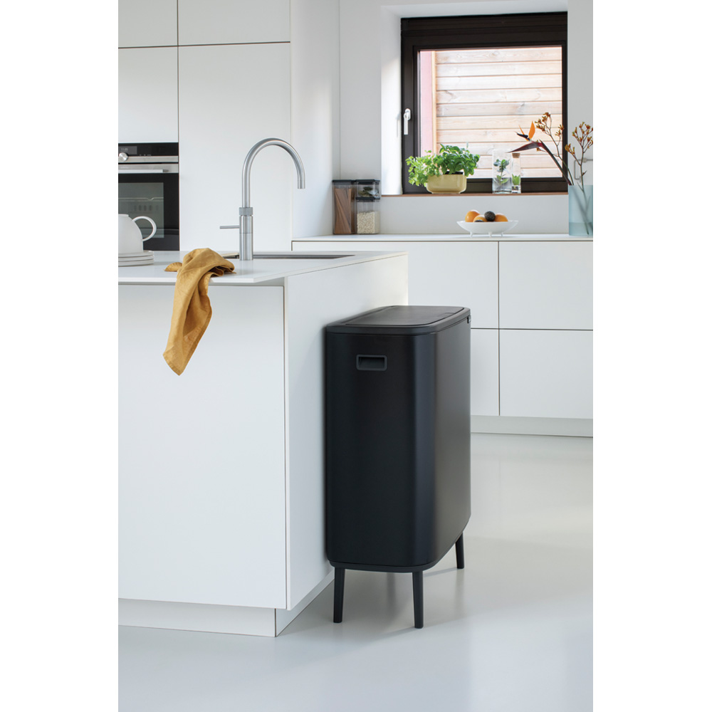 Кош за смет Brabantia Bo Touch Hi 60L, Matt Black