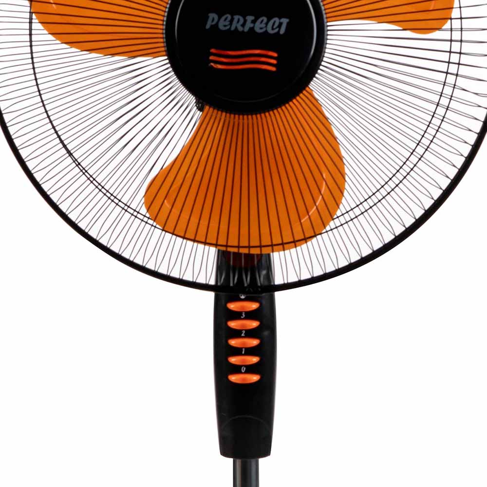 Вентилатор на стойка 16'' Perfect FM-3235, 40W, черно-оранжево