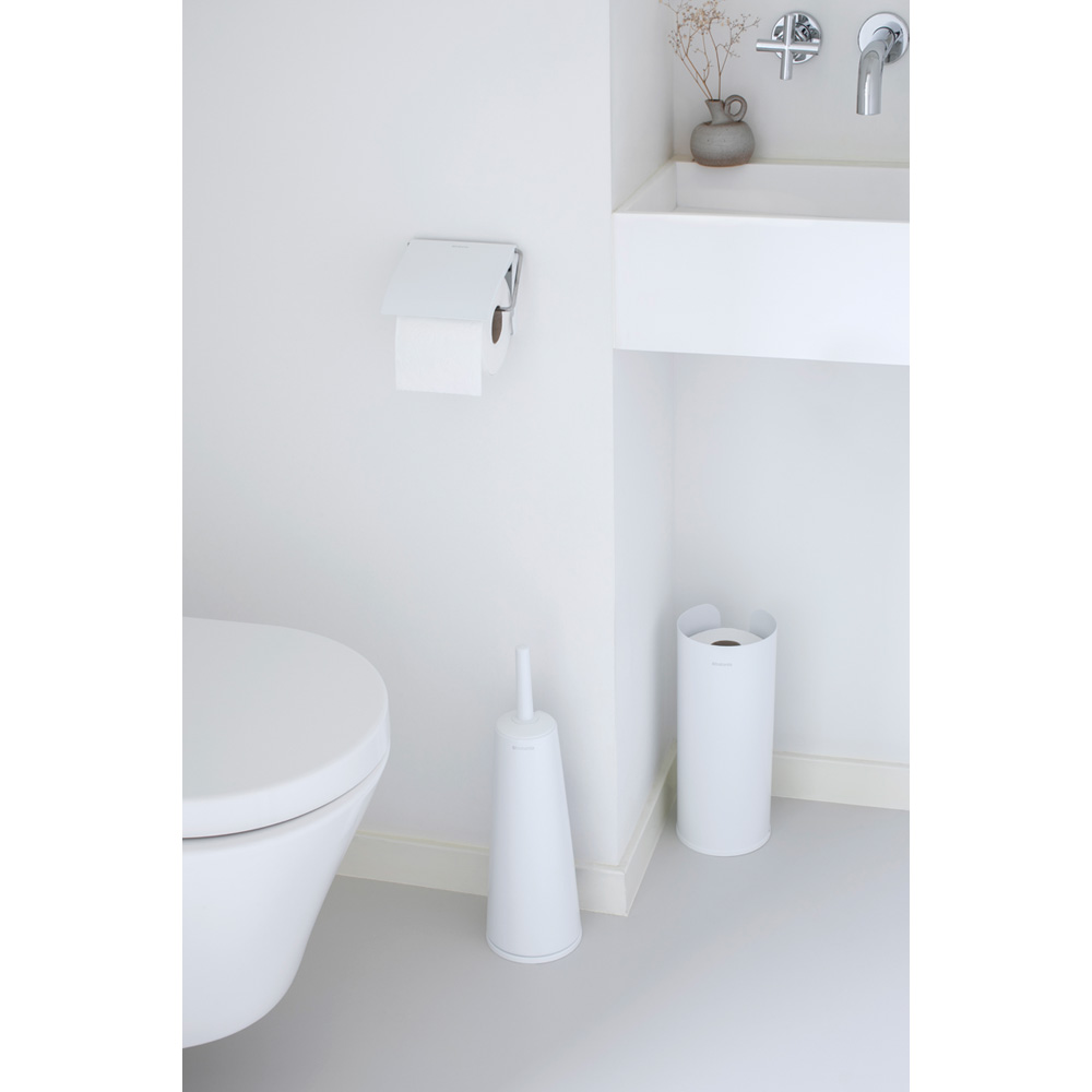Комплект аксесоари за тоалетна Brabantia ReNew White 3 части