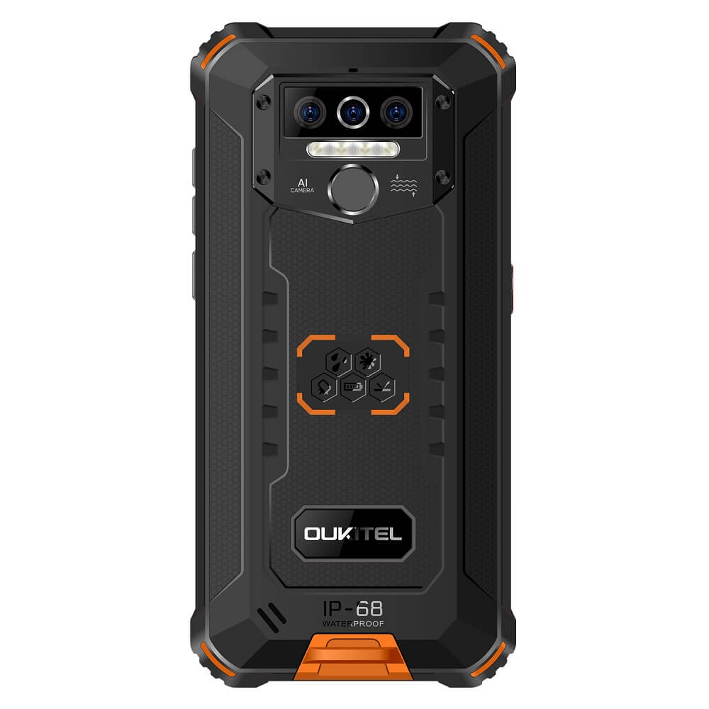 Смарт телефон OUKITEL WP5, черен-оранжев