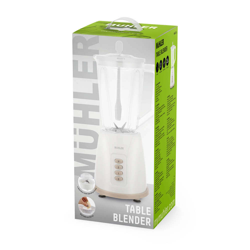 Блендер Muhler MB-155, 500W, 1.5 л, пласт.кана, сив