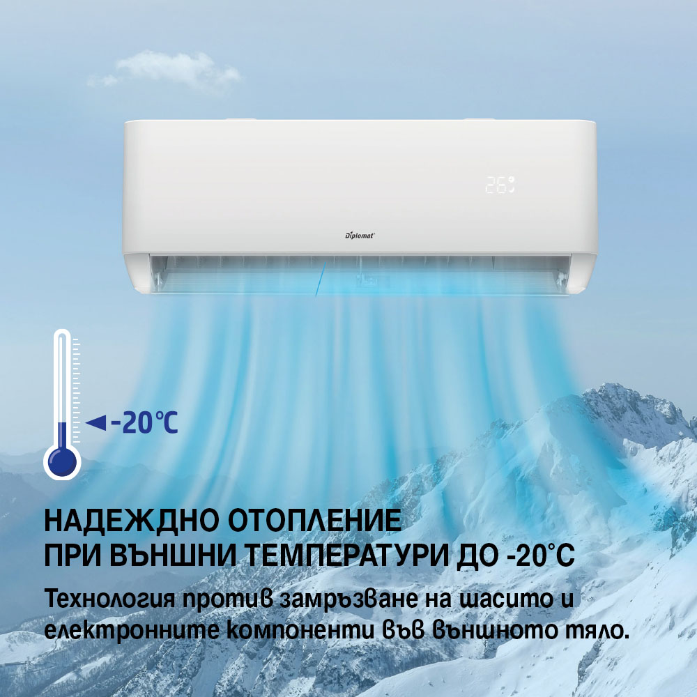 Климатик Инверторен DIPLOMAT DAC-180CASmart