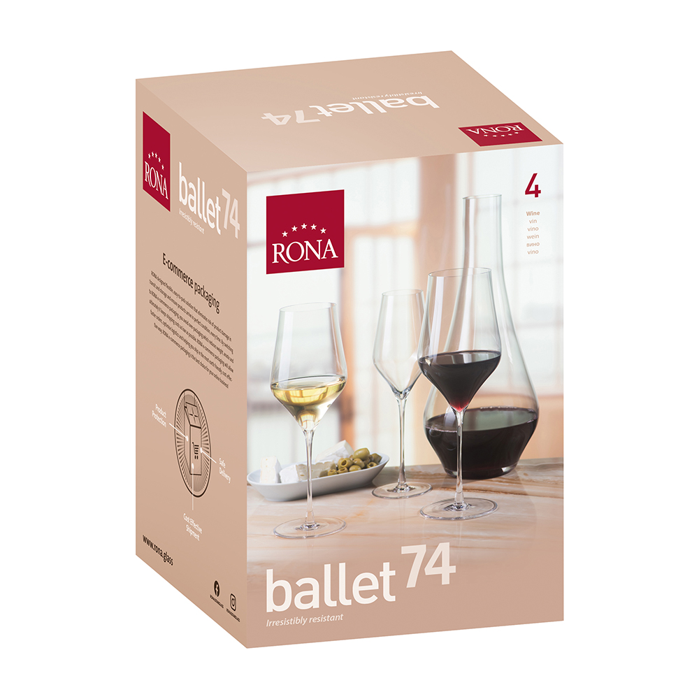 Чаша за вино Rona Ballet 7457 740ml, 4 броя