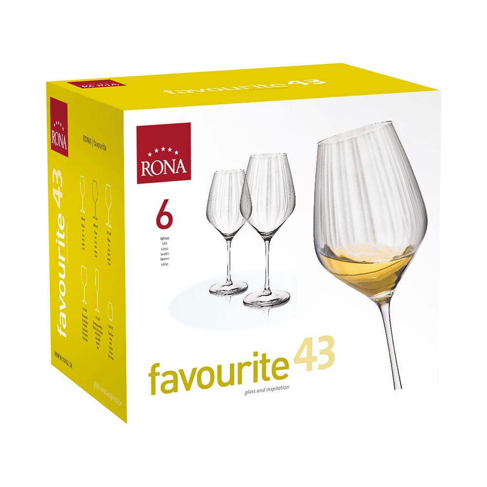 Чаша за вино Rona Favourite 7361 430ml, 6 броя