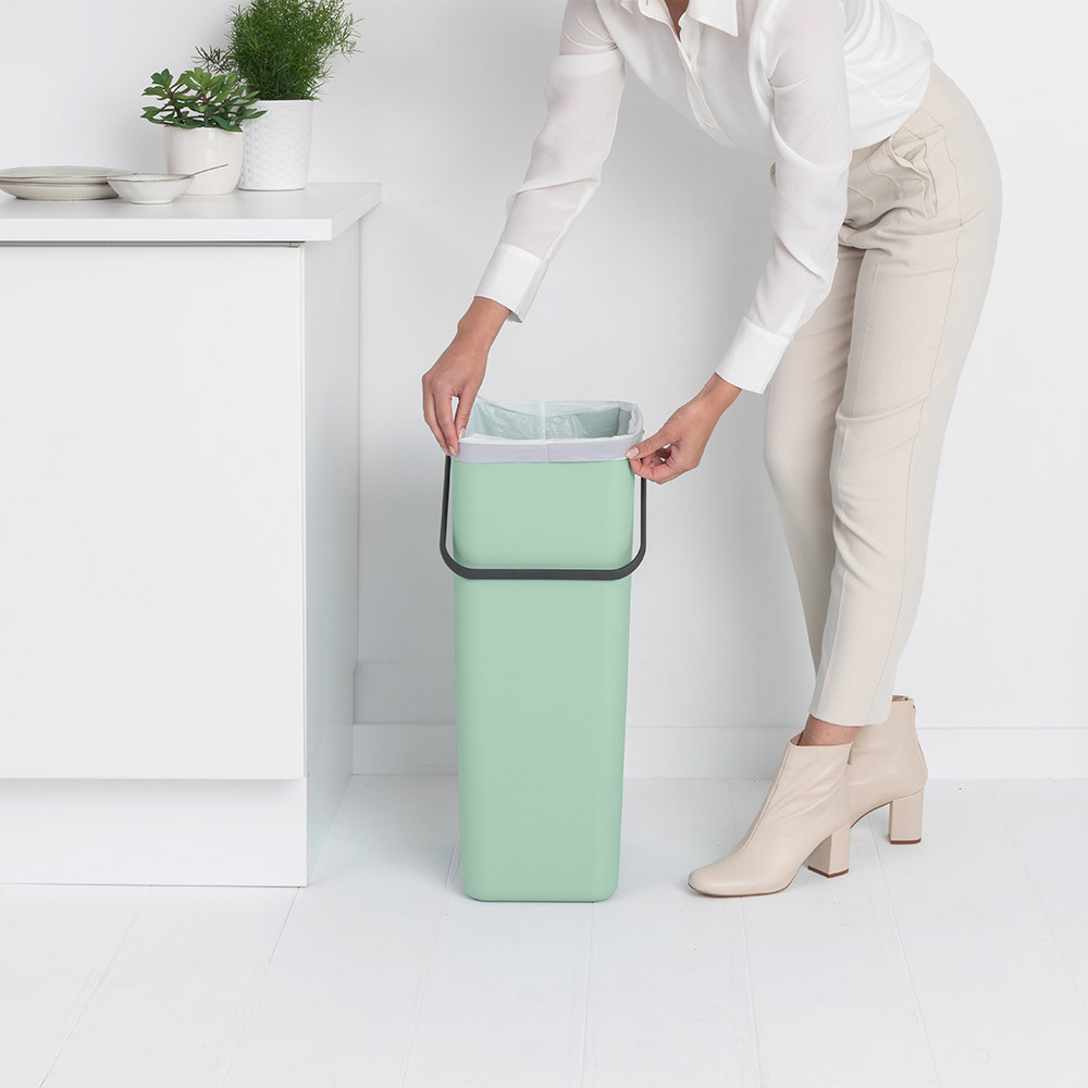 Кош за смет за разделно събиране Brabantia Sort&Go 40L, Jade Green