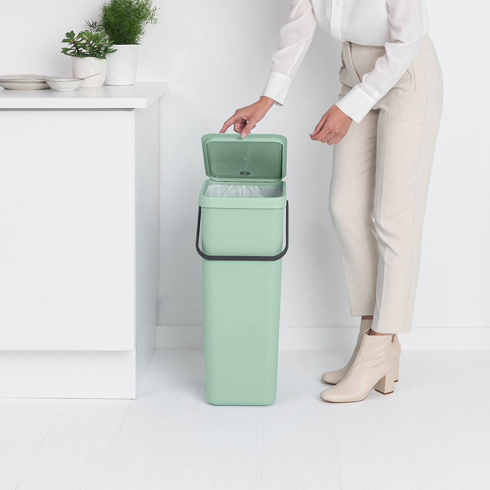 Кош за смет за разделно събиране Brabantia Sort&Go 40L, Jade Green