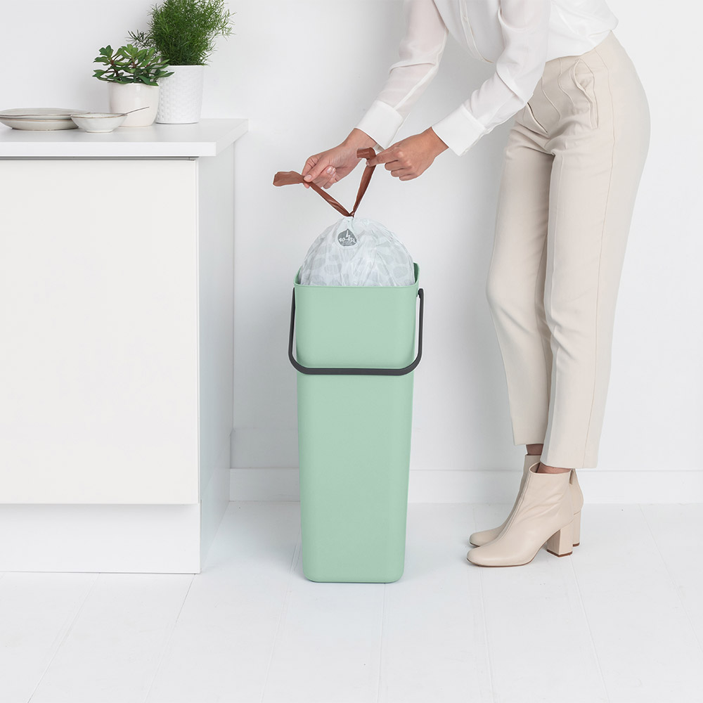 Кош за смет за разделно събиране Brabantia Sort&Go 40L, Jade Green