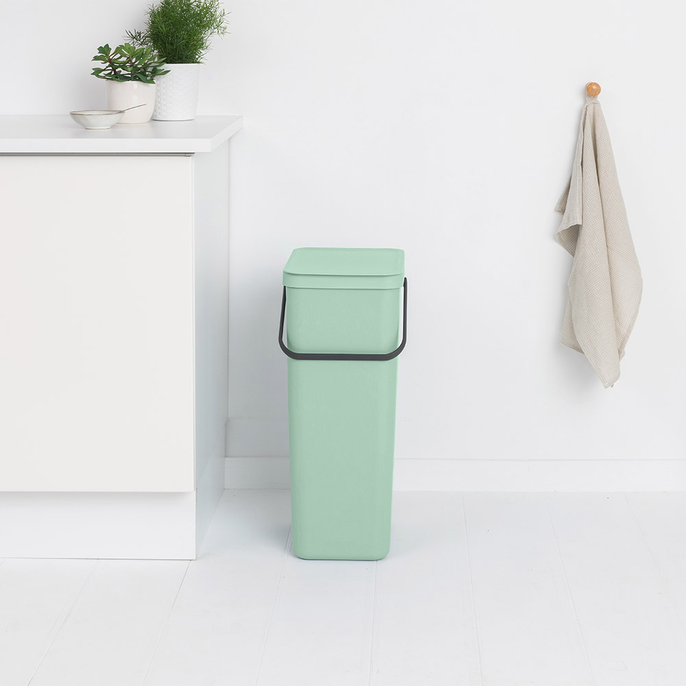 Кош за смет за разделно събиране Brabantia Sort&Go 40L, Jade Green