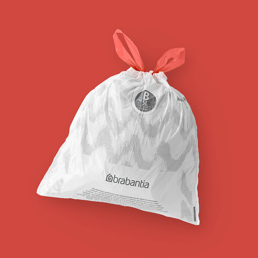 Торба за кош Brabantia PerfectFit Slide/Paper Bin размер B, 5L, 10 броя, ролка