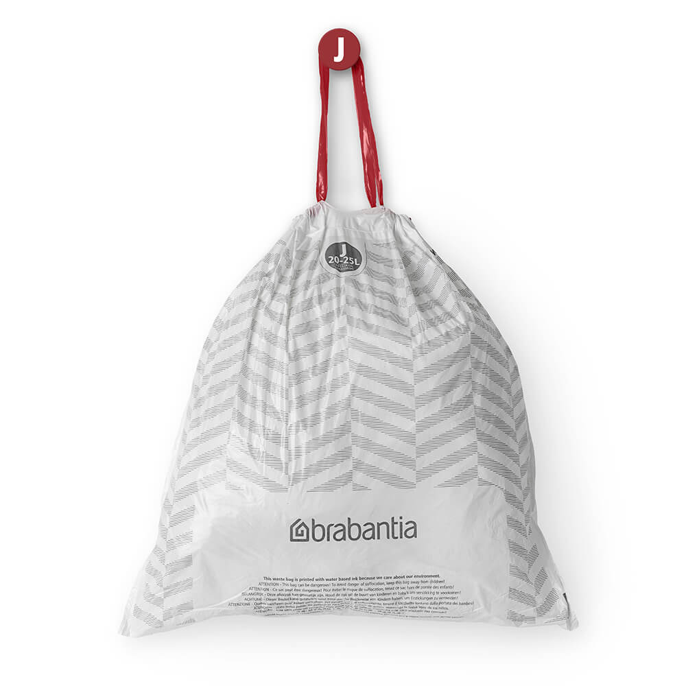 Торба за кош Brabantia PerfectFit Sort&Go/Bo размер J, 20-25L, 10 броя, ролка