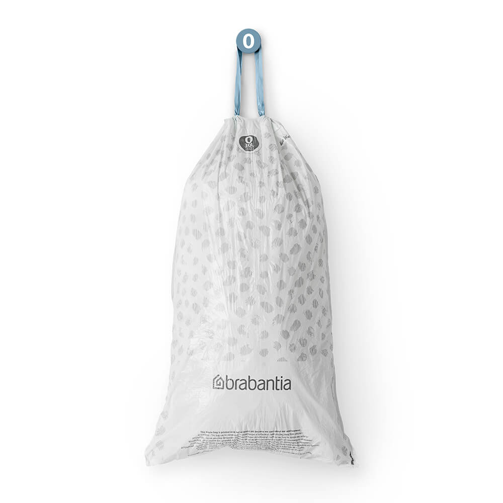 Торба за кош Brabantia PerfectFit FlatBack+/Bo размер O, 30L, 10 броя, ролка