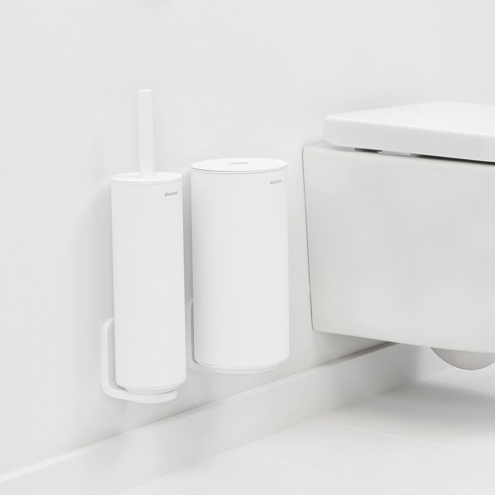Комплект аксесоари за тоалетна Brabantia MindSet Mineral Fresh White 3 части