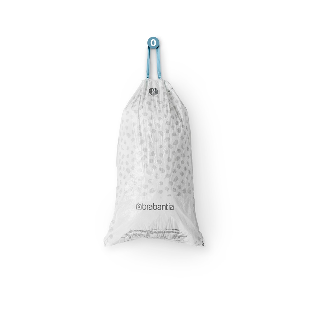 Торба за кош Brabantia PerfectFit FlatBack+/Bo, размер O, 30L, 40 броя, пакет