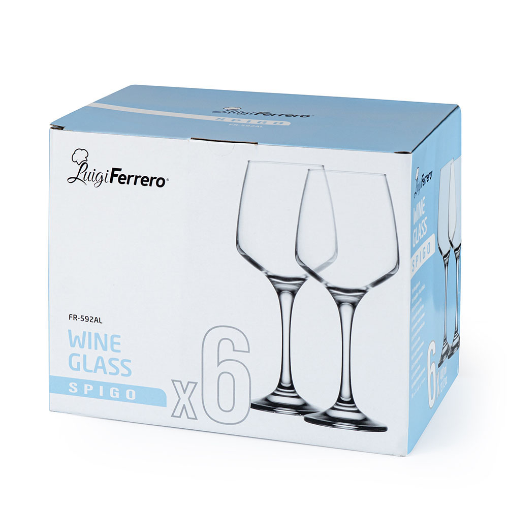 Чаша за вино Luigi Ferrero Spigo FR-592AL 400ml, 6 броя