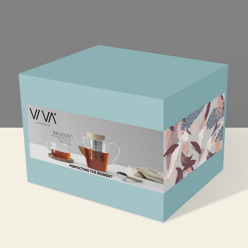 Чайник с цедка VIVA Infusion 500ml, с бамбуков капак