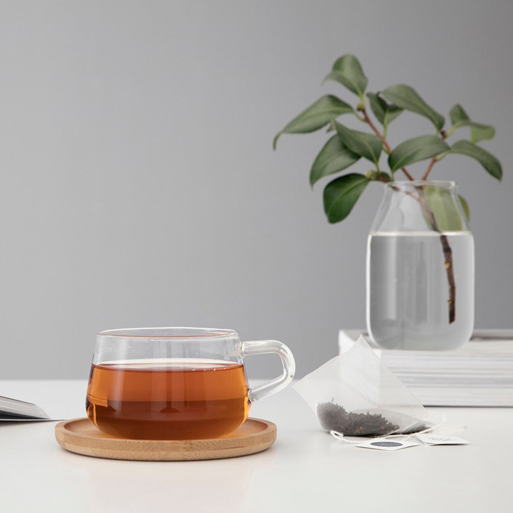 Чаша за чай с бамбукова подложна чинийка VIVA Classic 250ml