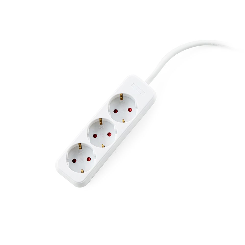Разклонител Muhler 3G, Шуко, 1.5mm2, 3m дължина