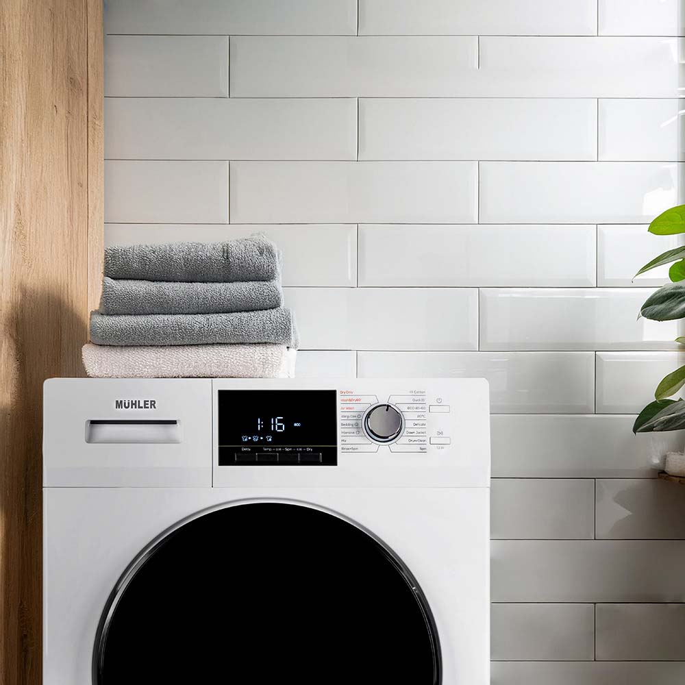 Пералня със сушилня Muhler IWD10714WAE, клас А, Steam Wash, инверторна, 10/7kg, 1400rpm