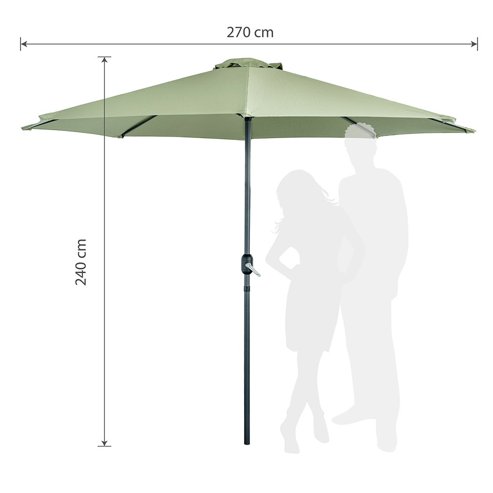 Градински чадър Muhler 2.7m