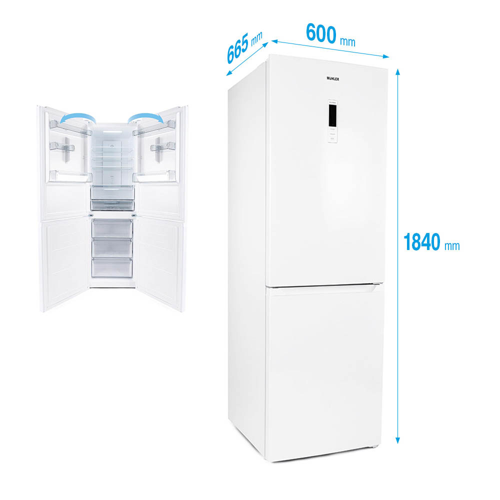 Хладилник Muhler NFC185WE, No Frost