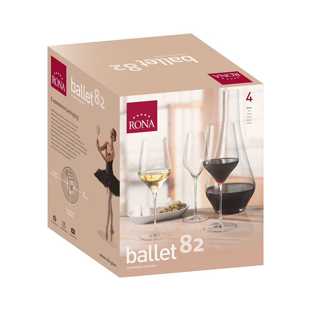 Чаша за вино Rona Ballet 7457 820ml, 4 броя