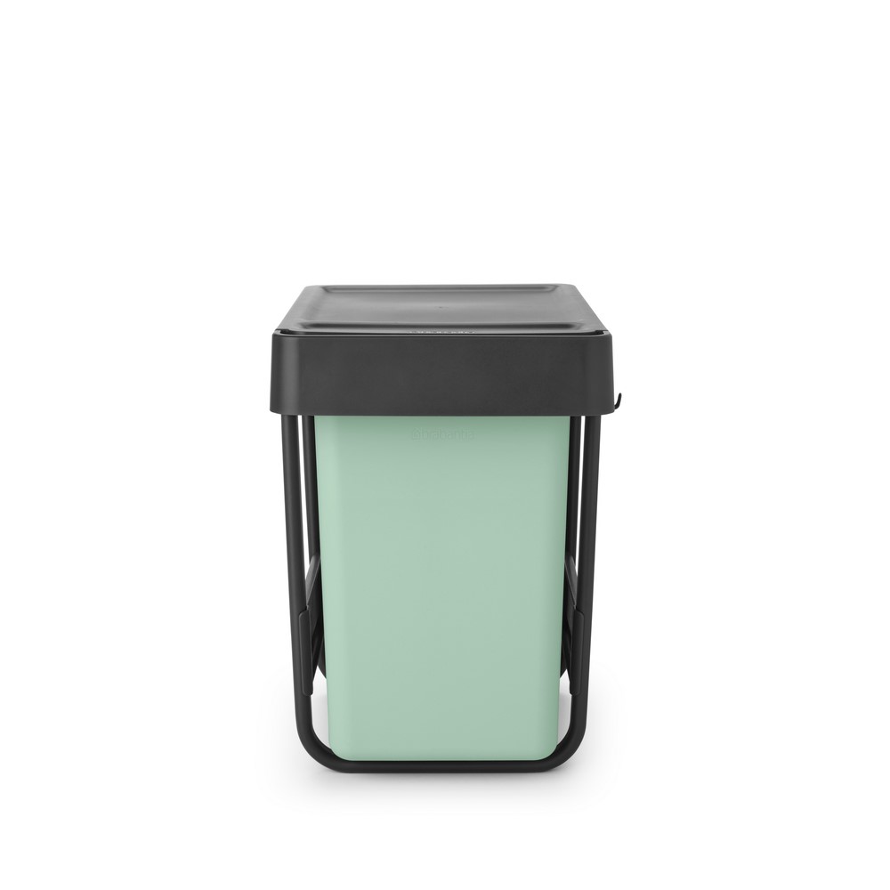 Кош за смет за разделно събиране Brabantia Sort&Go 2x15L, Dark Grey & Jade Green