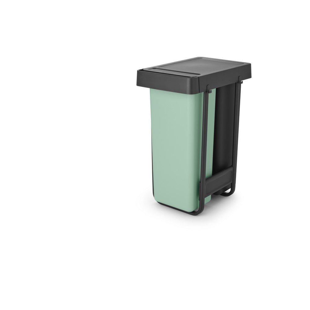 Кош за смет за разделно събиране Brabantia Sort&Go 2x30L, Dark Grey & Jade Green