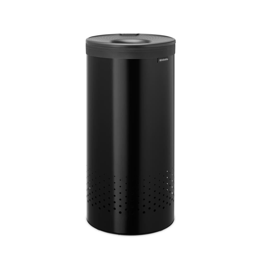 Кош за пране Brabantia 35L, Matt Black, пластмасов капак