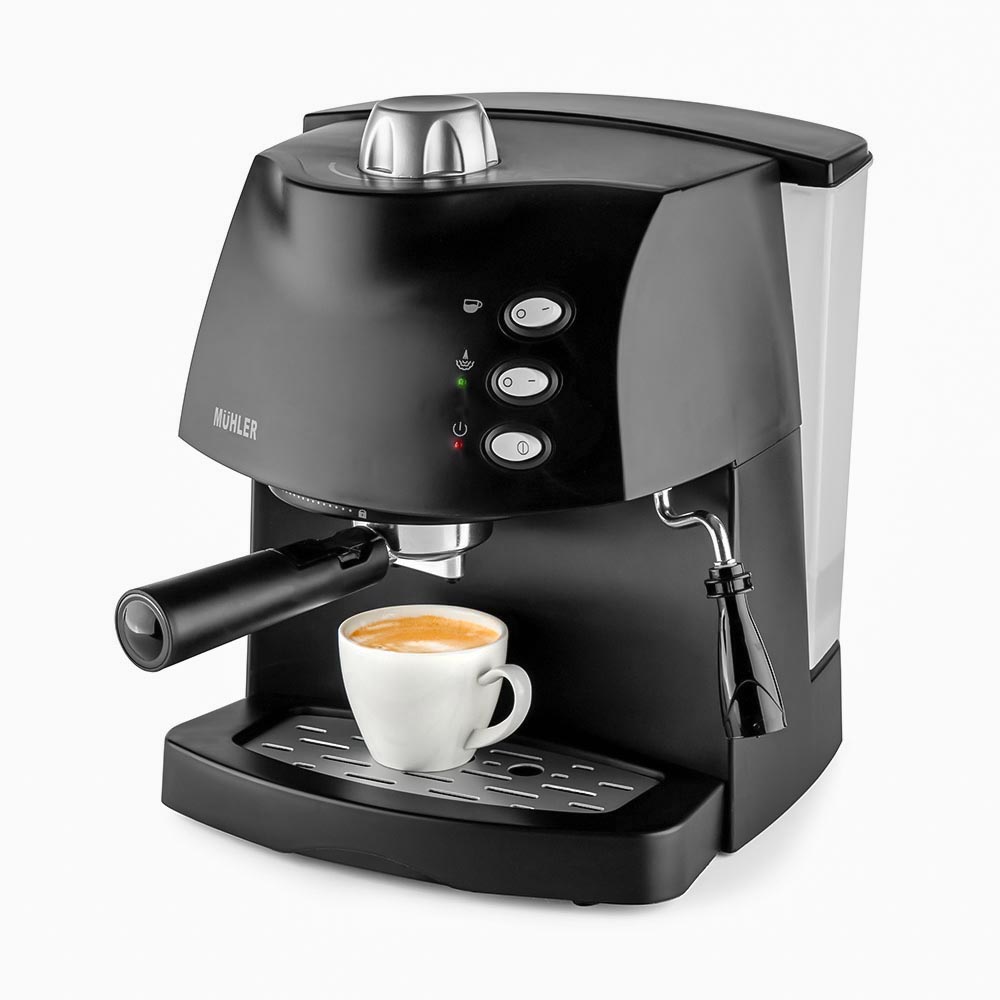 Промо-комплект Muhler Еспресо машина MCM-1583 + Чаши за чай и кафе Luigi Ferrero Coffeina 2x200ml