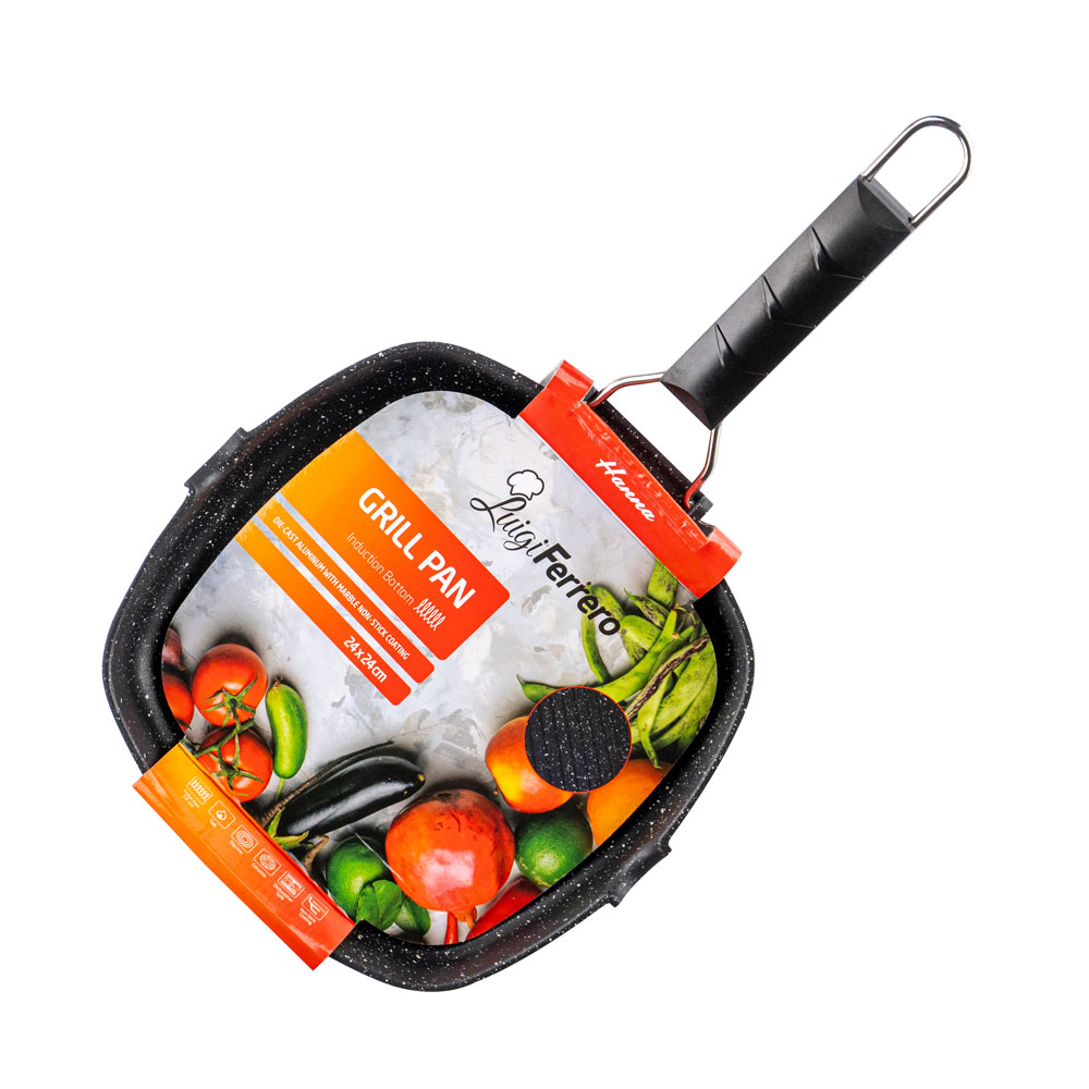 Промо-комплект Готварска печка Termomax TXC36CL + 2в1 грил тиган-тава Luigi Ferrero FR-2410M 24x24cm