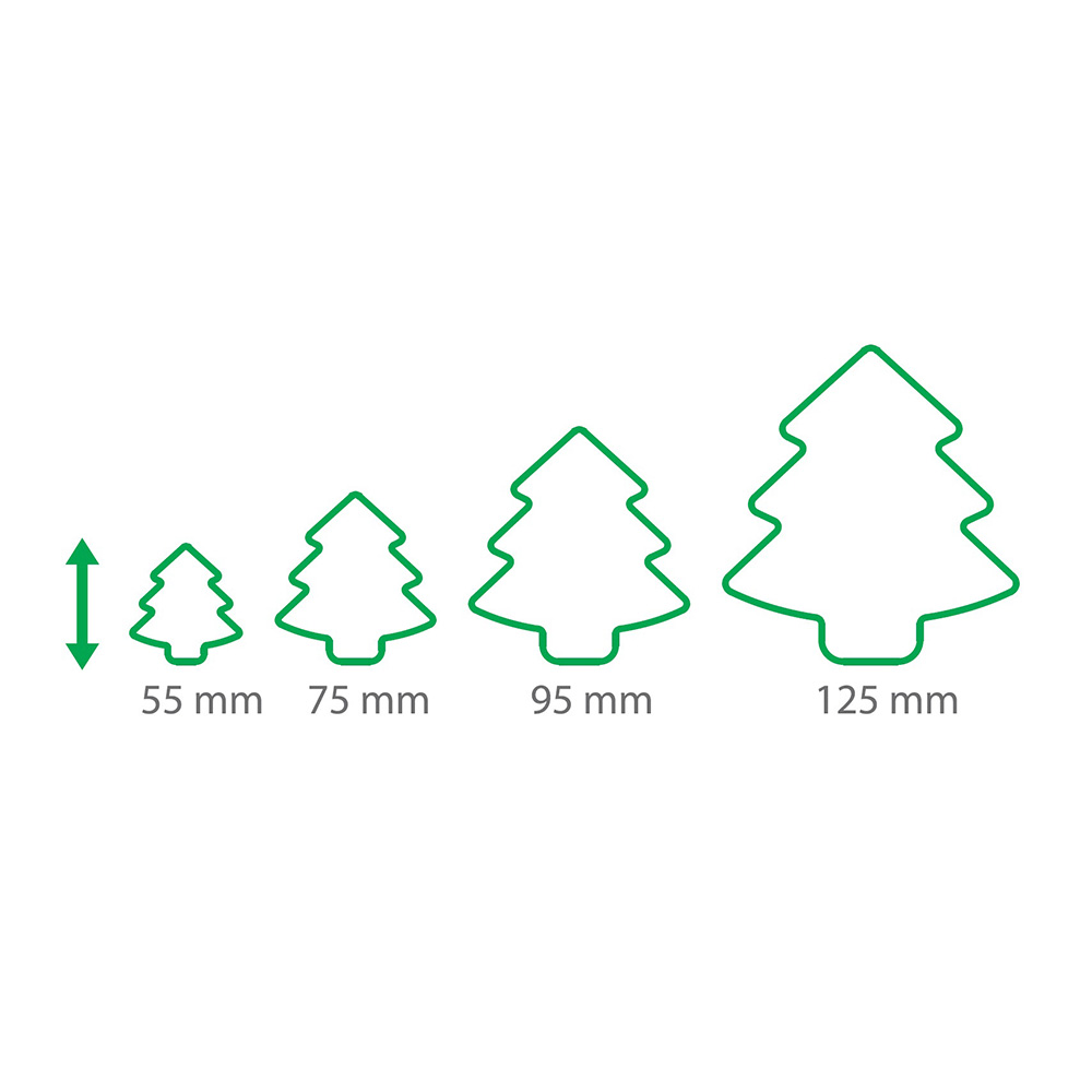 Комплект форми за сладки Tescoma Delicia, коледна елха, 4 размера