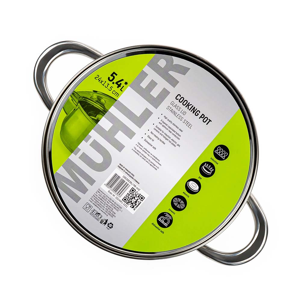 Тенджера Muhler MR-442 NEW 24x13.5cm, 5.4L