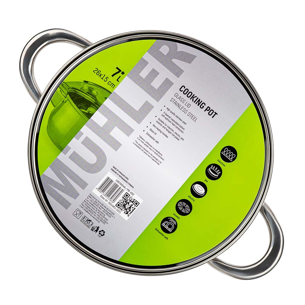 Тенджера Muhler MR-462 NEW 26x15cm, 7L