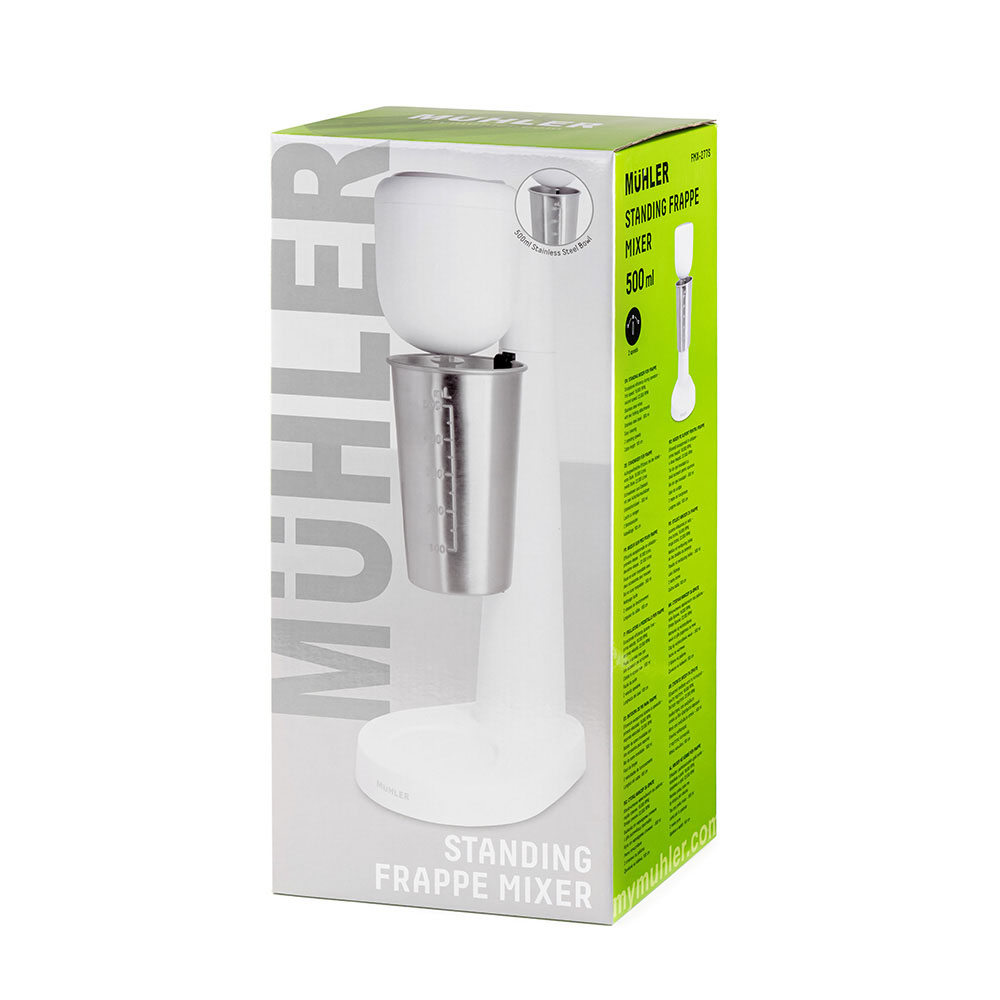 Фрапе миксер стоящ Muhler FMX-277S, 100W, Метална чаша