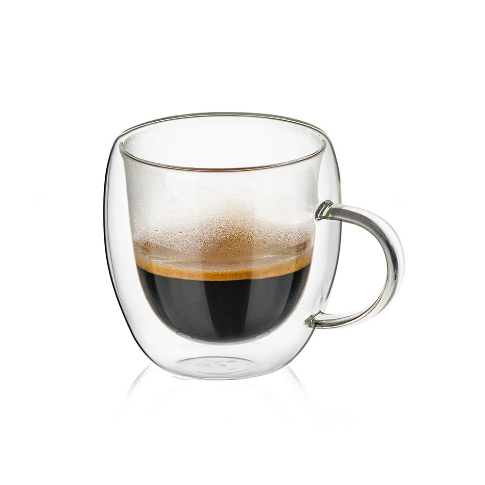 Промо-комплект Luigi Ferrero серия Coffeina - френска преса за кафе и чай 800ml + 4 чаши за чай и кафе х250ml