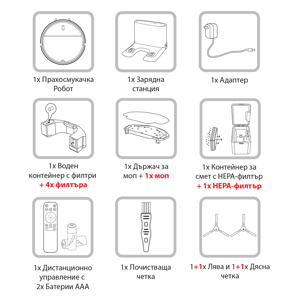 Промо-комплект Прахосмукачка-робот MUHLER Bobby 1 + Прахосмукачка-стик Muhler MVS-600