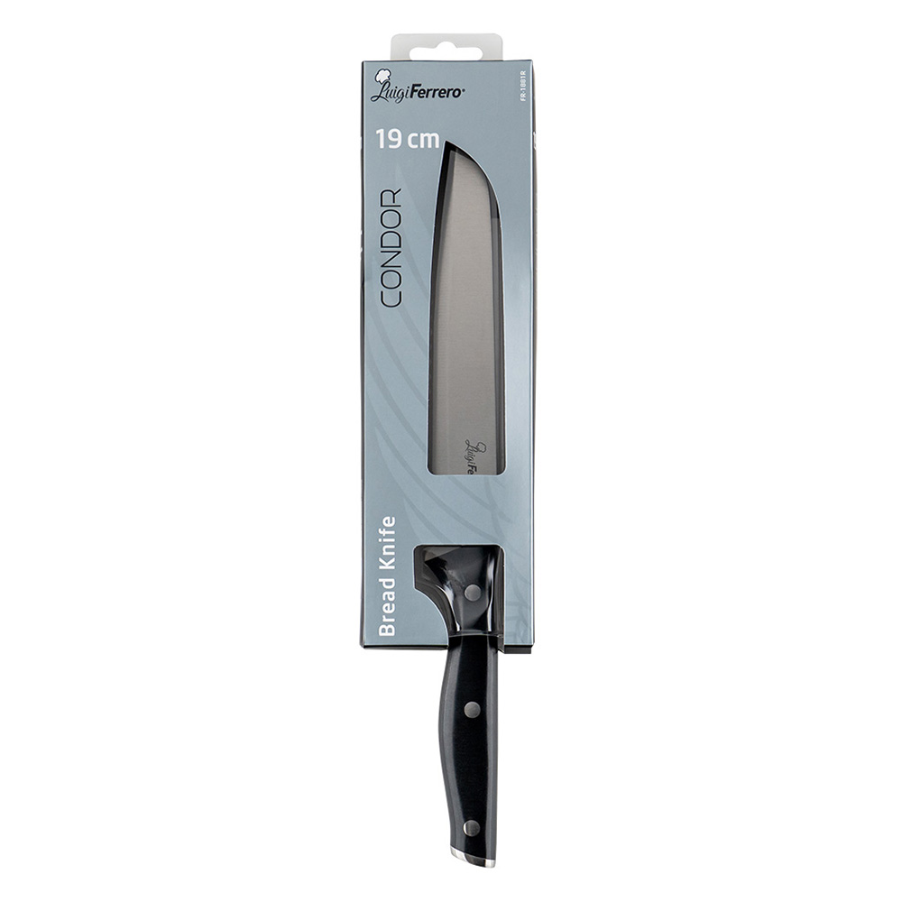 Промо-комплект Хлебопекарна Muhler MBM-1502 с две бъркалки + Нож за хляб Luigi Ferrero Condor FR-1881R 19cm
