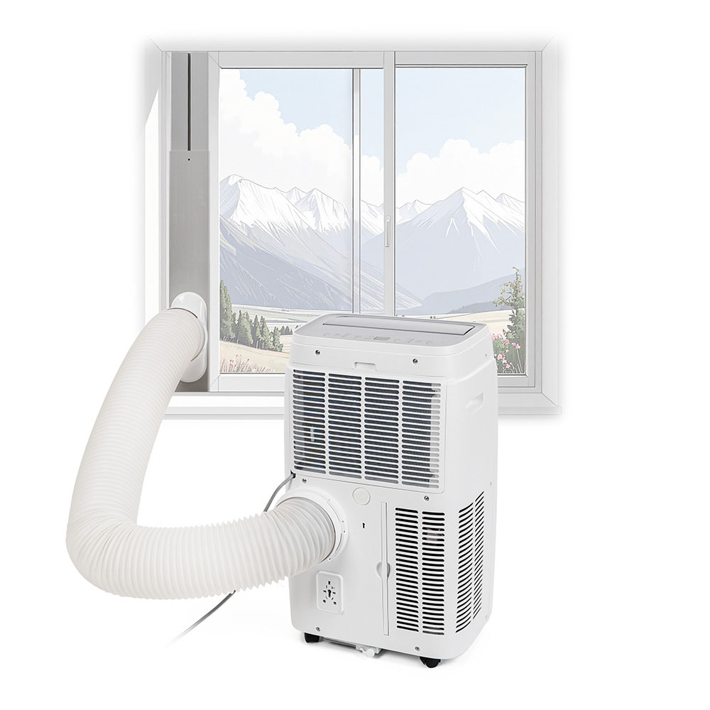 Промо-комплект Мобилен климатик Muhler MPAC12-CH-WIFI, 12000BTU + Завеса за прозорец HVS-1 за мобилен климатик