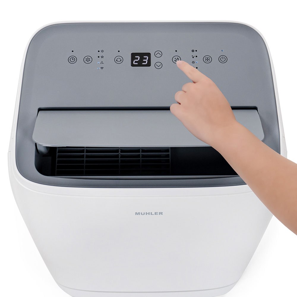 Промо-комплект Мобилен климатик Muhler MPAC12-CH-WIFI, 12000BTU + Завеса за прозорец HVS-1 за мобилен климатик