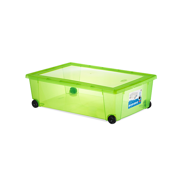 Универсална кутия Stefanplast Rollbox с колелца, зелене