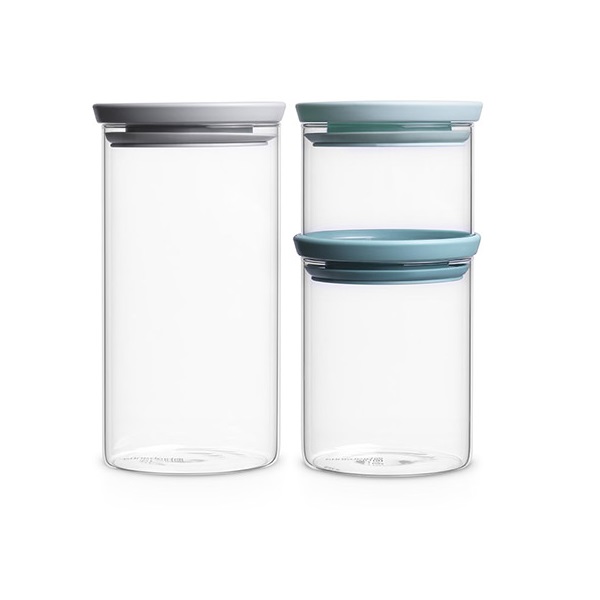 К-т стъклени буркани 3 бр. Brabantia - Reno К-т стъклени буркани 3 бр. Brabantia